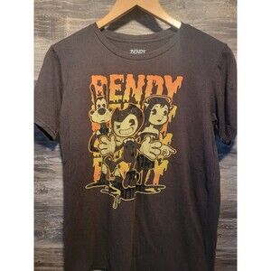 Bendy Kids Large Black T-Shirt